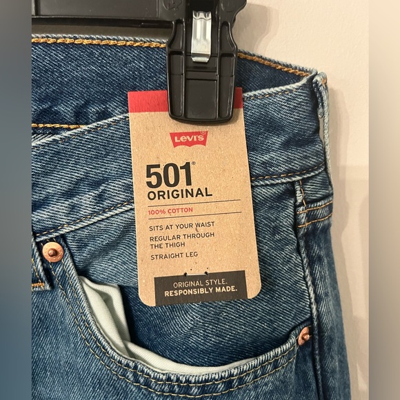 NEW LEVIS 501® ORIGINAL FIT MEN'S JEANS Size:31x30 - Picture 8 of 8